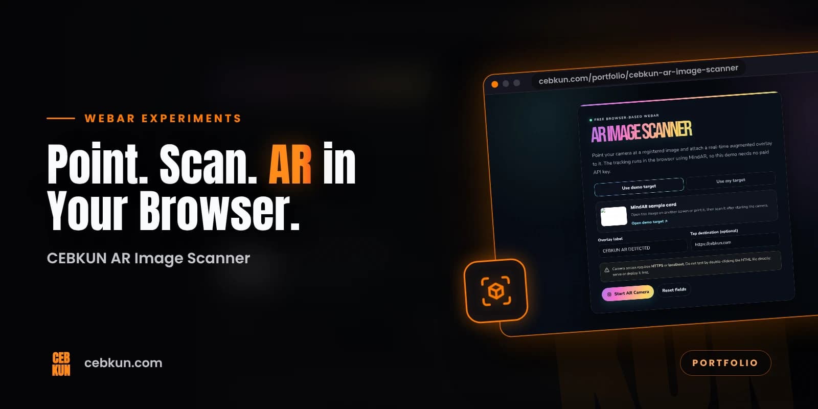 CEBKUN AR Image Scanner preview
