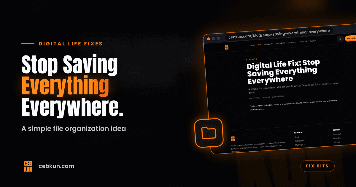 Digital Life Fix: Stop Saving Everything Everywhere cover